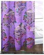 Lilac Damask Pattern PREMIUM Curtain Panel. Available on 12 Fabrics, Heavy & Sheer, Made to Order. 100189