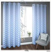 Pastel Blue Weave Pattern PREMIUM Curtain Panel, Available on 12 Fabrics, Heavy & Sheer. Made to Order. 100202