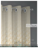 Beige Weave Pattern PREMIUM Curtain Panel, Available on 12 Fabrics, Heavy & Sheer. Made to Order. 100203