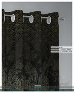 Luxurious Black Damask PREMIUM Curtain Panel. Available on 12 Fabrics. Heavy & Sheer. 100256