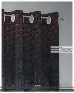 Luxurious Dark Damask PREMIUM Curtain Panel. Available on 12 Fabrics. Made to Order. 100258