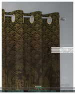 Luxurious Gold Damask PREMIUM Curtain Panel. Available on 12 Fabrics. Made to Order. 100261