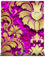 Fuchsia Damask Pattern PREMIUM Curtain Panel. Available on 12 Fabrics. Made to Order. 100263