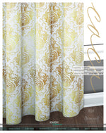 Gold Damask White PREMIUM Curtain Panel, Made to Order on 12 Fabric options - 100271