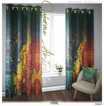 The Lava Abstract PREMIUM Curtain Panel, Available on 12 Fabrics, Made to Order. 100287