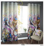 Free Flowing Colors Marbling Art PREMIUM Curtain Panel. Available on 12 Fabrics. Made to Order. 100316