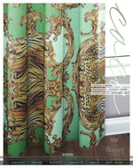 Green Animal Print PREMIUM Curtain Panel. Available on 12 Fabrics, Made to Order. 100326C