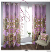 Lavender Animal Print PREMIUM Curtain Panel. Available on 12 Fabrics, Made to Order. 100326B