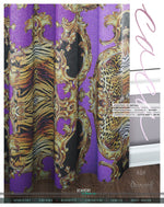 Violet Animal Print PREMIUM Curtain Panel. Available on 12 Fabrics, Made to Order. 100327