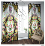 Baroque Extravagant Floral PREMIUM Curtain Panel. Available on 12 Fabrics. Made to Order. 100361