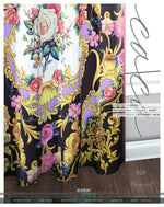Extravagant Floral Print PREMIUM Curtain Panel. Available on 12 Fabrics. Made to Order. 100362