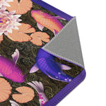 Purple Koi Fish Area Rug Colorful Fish Carpet, Available in 3 sizes | D20018