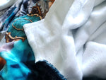 Ray of Celestial Bliss Printed Throw Blanket, Soft Fleece Blanket, Devarshy Home, PF - 011B