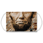 Abraham Lincoln Vintage Look Face Mask With Filter And Nose Wires - 11243