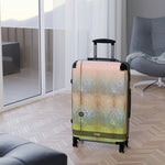 Damask Pattern Suitcase 3 Sizes Carry-on Suitcase Damask Print Luggage Hard Shell Travel Suitcase | 100267