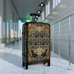 Vienna Baroque Suitcase 3 Sizes Carry-on Suitcase Golden Decorative Luggage Black hard Shell Suitcase  | 1005E