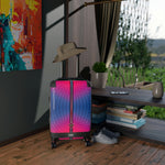 Polygon Colors Suitcase Carry-on Suitcase Pink and Blue Luggage Hard Shell Suitcase in 3 Sizes | 11196A