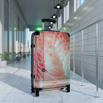 Pink Feathers Suitcase 3 Sizes Carry-on Suitcase Swan Feathers Luggage Hard Shell Suitcase | 11222D