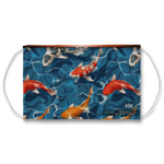 Koi Fish In Water Face Mask With Filter And Nose Wires - 11228