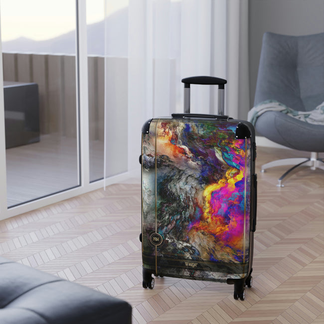 Mount Edna Suitcase 3 Sizes Carry-on Suitcase Stormy Grey Luggage Luxury Hard Shell Suitcase | D20110