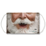 Ho Ho Ho Santa Claus Face Mask With Filter And Nose - 90028