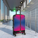 Polygon Colors Suitcase Carry-on Suitcase Pink and Blue Luggage Hard Shell Suitcase in 3 Sizes | 11196A