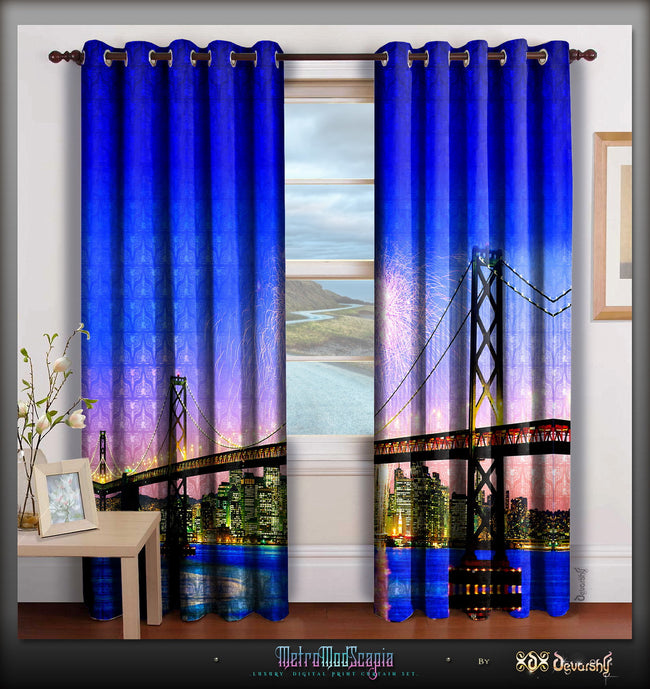 Devarshy Designer Home Furnishings Digital print OverBridge Room Curtains Set , Home Decor - DEVARSHY, DEVARSHY
 - 1