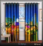 Devarshy Digital print Cityscape Design Premium Eyelets Home Curtains Set , Home Decor - DEVARSHY, DEVARSHY
 - 1
