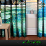 Devarshy Designer Digital Print Blue Ocean Premium Bedroom Door Curtains 2 Panels , Home Decor - DEVARSHY, DEVARSHY
 - 3