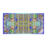 Beautiful Aqua Fes Printed Beach Towel, Cotton Bath Towel, Devarshy Bath, PF - FIFTY002
