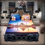 Devarshy Luxurious Digital print Taj Mahal King size Double Bed sheet Set , Home Decor - DEVARSHY, DEVARSHY
 - 1
