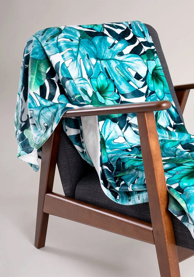Legacy of the Interstellar Peacock  Printed Throw Blanket, Soft Fleece Blanket, Devarshy Home, PF - 009A