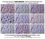 Tiles Pattern Apparel Fabric 3Meters+, 9 Designs | 8 Fabrics Option | Moroccan Fabric By the Yard | 035