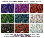 Snowflakes X-Mas Apparel Fabric 3Meters+, 9 Designs | 8 Fabrics Option | Fabric By the Yard | 071