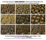 Italian Square Apparel Fabric 3Meters+, 9 Designs | 8 Fabric Options | Baroque Fabric By the Yard | D20334
