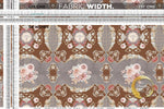 Floral Print Upholstery Fabric 3meters in 4 Colors & 12 Fabric Options Baroque Furnishing Fabrics By the Yard | 004