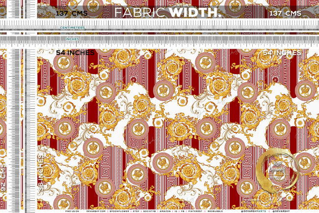 Decorative Upholstery Fabric 3meters 4 Colors & 12 Fabric Options Baroque Furnishing Fabrics By the Yard | D20009