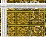 Golden Rococo Apparel Fabric | 9 Designs | 8 Fabrics Option | Fabric By the Yard | 023