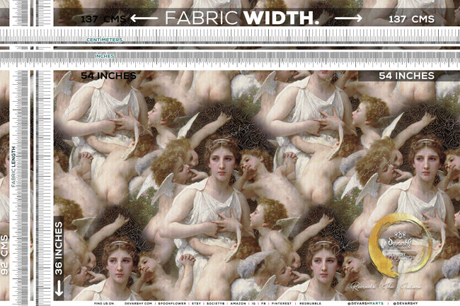 Bouguereau Lassaut Upholstery Fabric 3meters |4 Designs | 13 Fabric Options. Fabric by the Yard | D20053