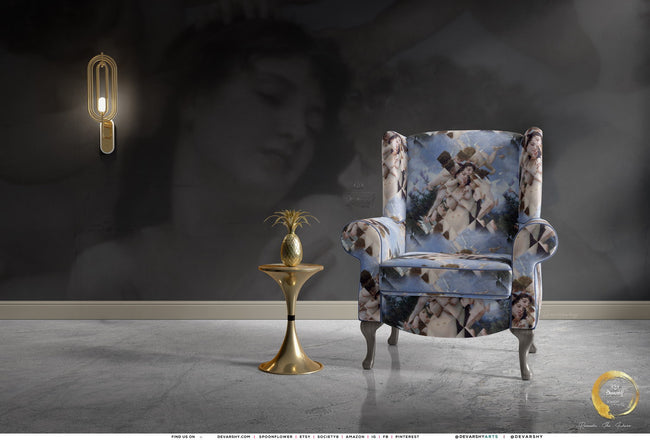 Le Printemps Art Upholstery Fabric 3meters, 4 Designs, 13 Fabric Options. Classical Art Fabric by the Yard | 014