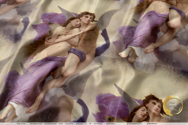Abduction of Psyche Upholstery Fabric 3meters | 4 Designs | 13 Fabric Options | Furnishing Fabric by the Yard | D20057