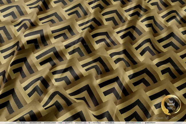 Euclidean Upholstery Fabric 3meters 4 Abstract Designs & 12 Furnishing Fabrics Zigzag Pattern Fabric by the yard | D20080