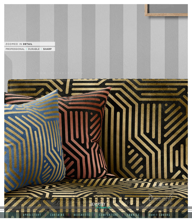 THE Circuit Upholstery Fabric 3meters, 4 Colors, 13 Fabric Options. Abstract Fabric by the yard | D20090