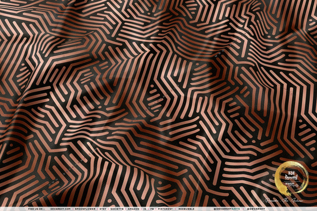 The Circuit Apparel Fabric 3Meters+, 4 Colors | 8 Fabric Options | Abstract Fabric By the Yard | D20090
