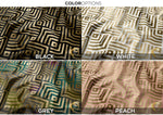 Abstract Square Upholstery Fabric 3meters 4 Colors & 12 Furnishing Fabrics Geometric Pattern Fabric By the Yard | D20097