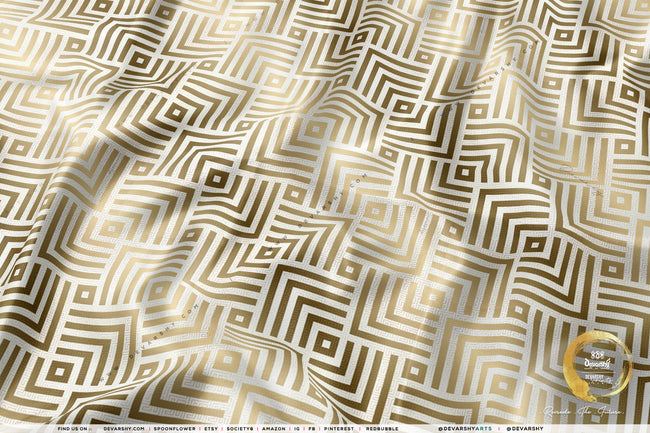 The Square Apparel Fabric 3Meters+, 4 Colors | 8 Fabric Options | Abstract Fabric By the Yard | D20097