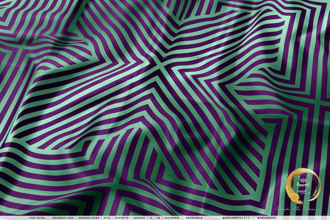 Optical Abstract Upholstery Fabric 3meter, 4 Colors, 13 Fabric Options. Fabric by the Yard | D20098