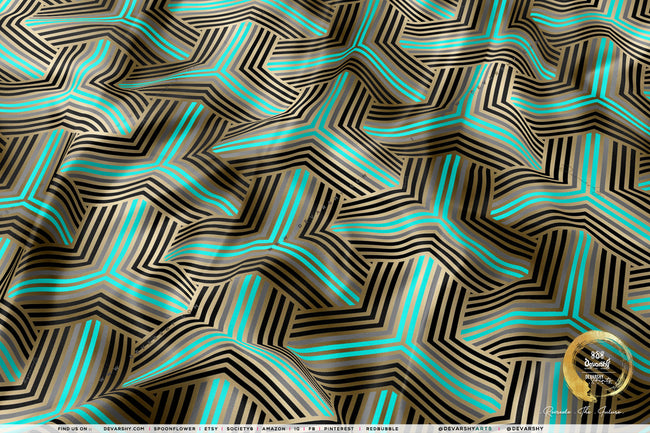 Tronified Apparel Fabric 3Meters+, 4 Colors | 8 Fabric Options | Abstract Fabric By the Yard | D20103
