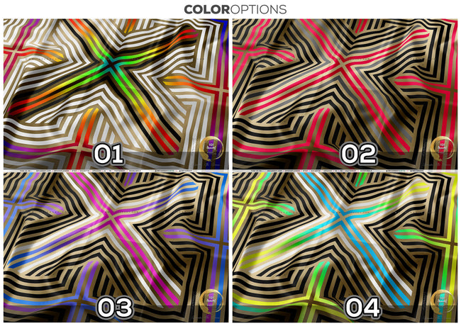 Tronified Upholstery Fabric 3meters 4 Colors & 12 Furnishing Fabrics Colorful Abstract Fabric By the Yard  | 016