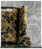 Golden Lion Upholstery Fabric 3metres 12 Furnishing Fabric Options Black Baroque Fabric By the Yard | D21040